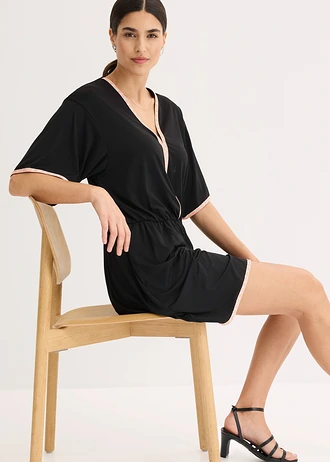 Jersey jumpsuit • zwart-neon multicolour • bonprix online shop