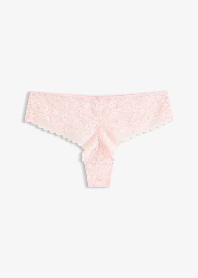 Slip brésilien en dentelle douce • rose clair • Boutique bonprix