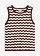 Top en maille, Couleur: blanc nacré-marron foncé rayé