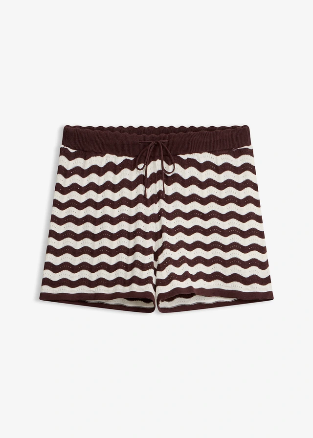Pantaloni tricotați din material cu in