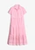 Robe 100% coton avec broderies anglaises, Couleur: rose