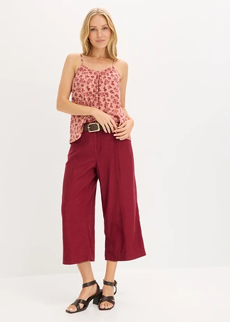 Top bretelles spaghetti • marron poudré floral • Boutique bonprix