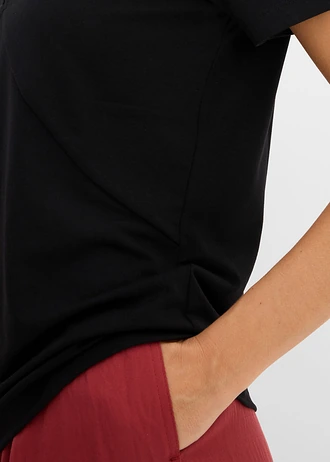 T-shirt fluide • noir • Boutique bonprix