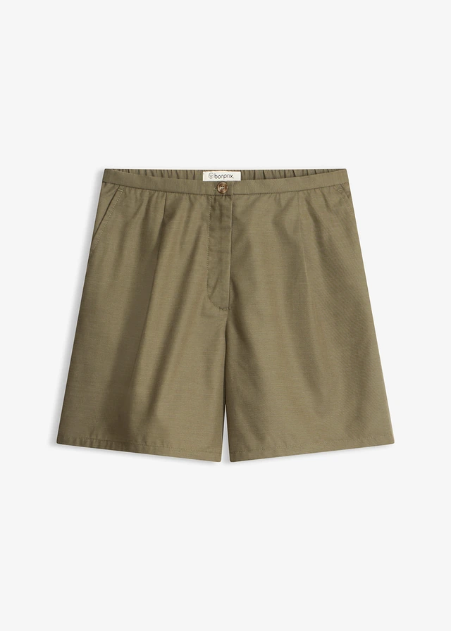 Bermudy s pohodlným pasem • olivová • bonprix obchod
