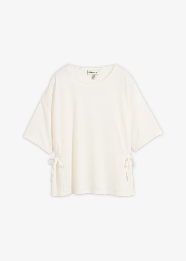 T-shirt van een zachte viscosemix • wolwit • bonprix online shop