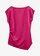 Asymmetrische top van comfortabele scuba, Kleur: fuchsiapink