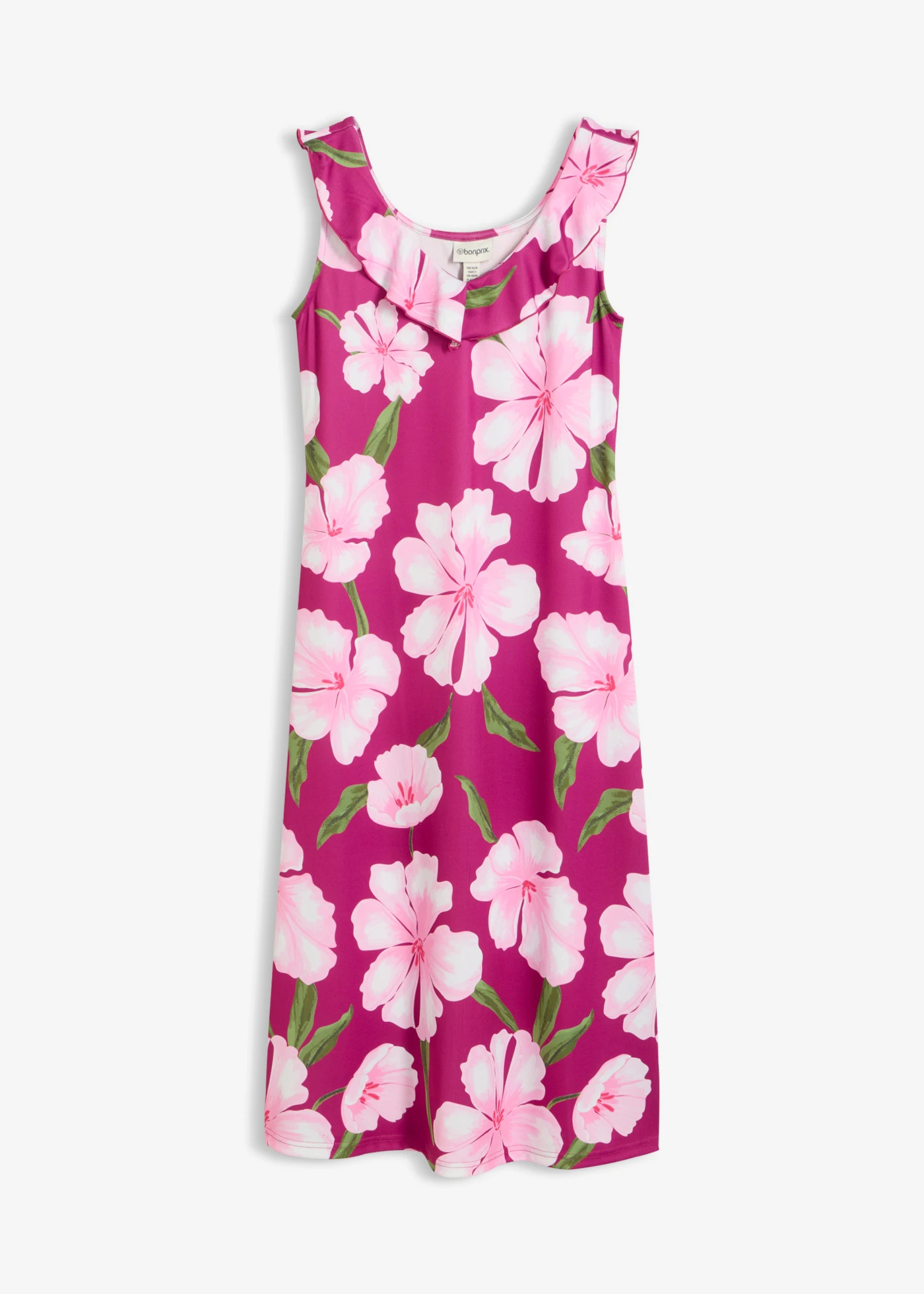 Dzsörzé ruha • fukszia-pink virágmintás • bonprix áruház