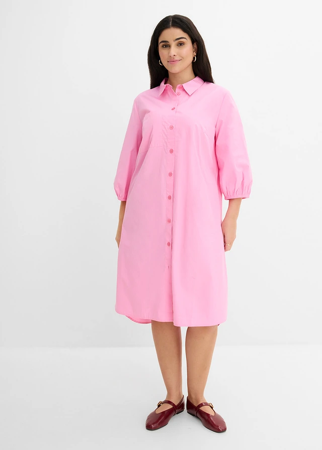 Jurk van licht katoen, Kleur: roze