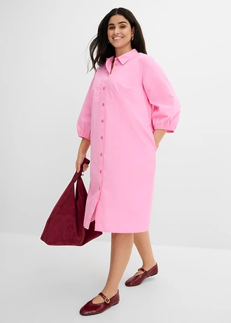 Jurk van licht katoen, Kleur: roze