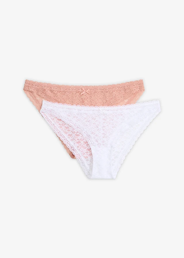 Chilot mini cu dantelă fină (set/2 buc.)