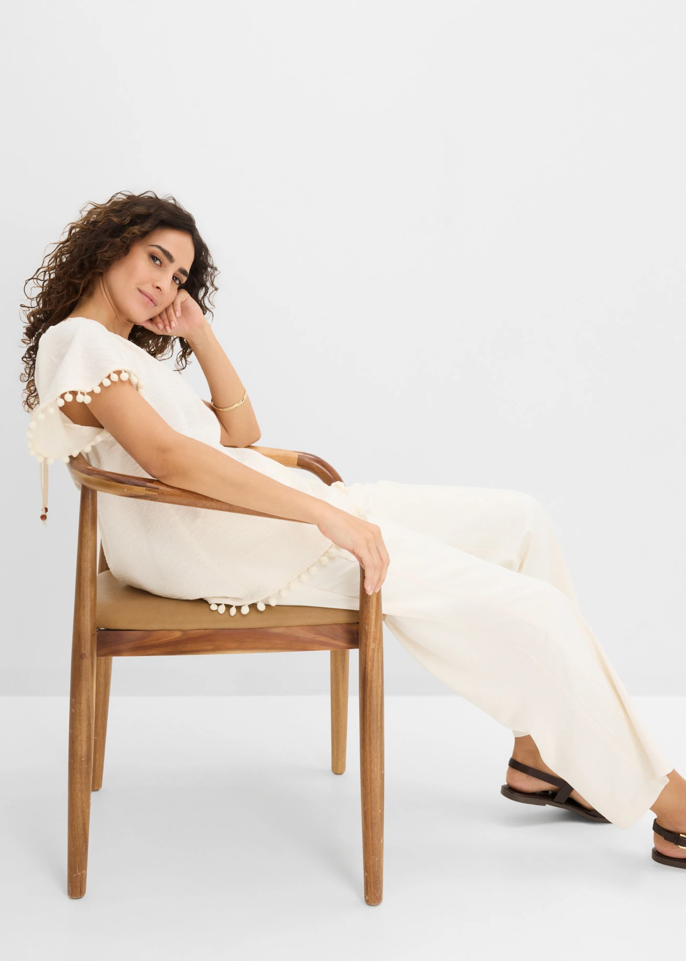 Blouse douce • écru • Boutique bonprix