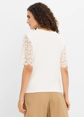 T-shirt en coton • écru • Boutique bonprix