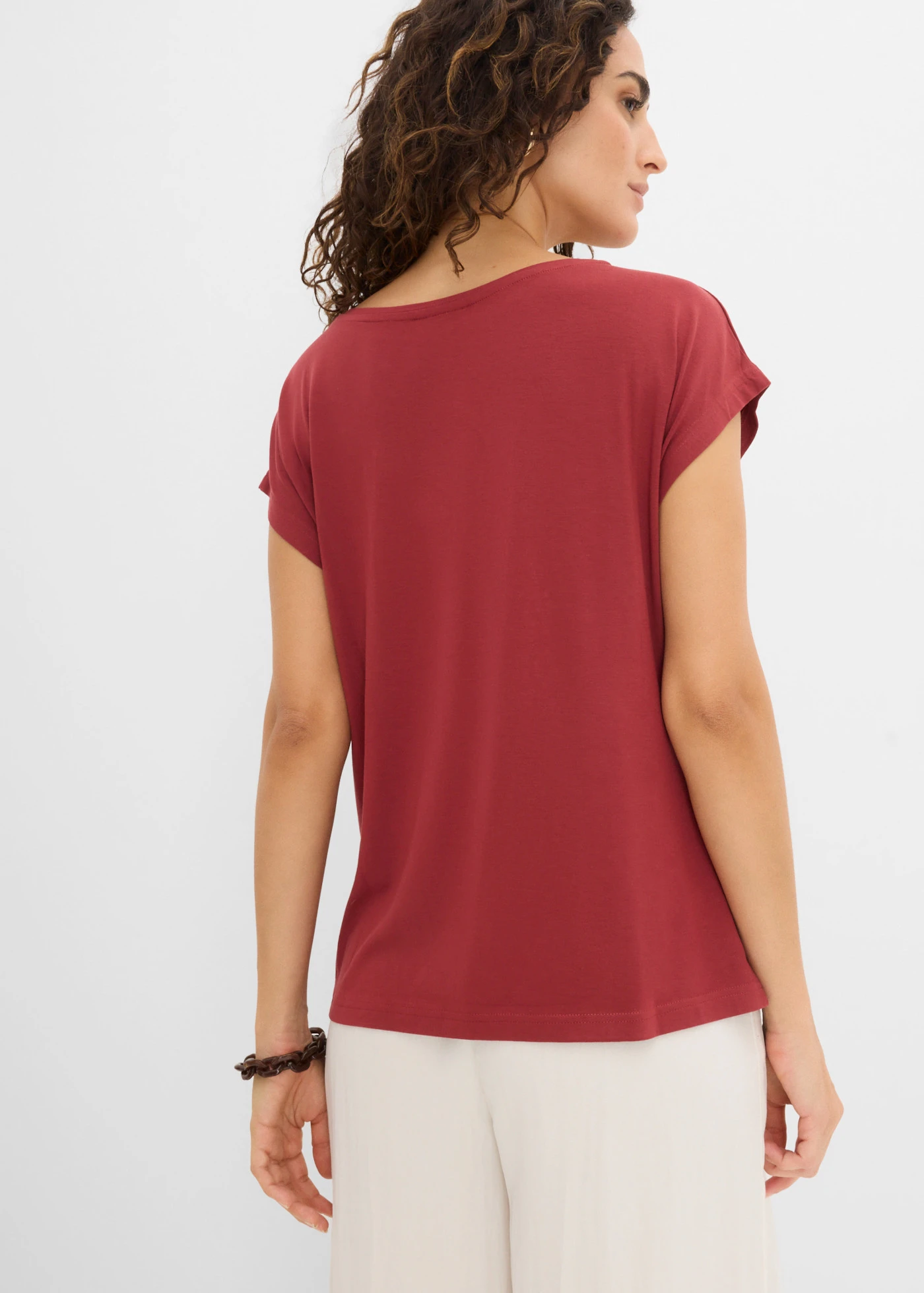 T-shirt en jersey viscose • rouge désert • Boutique bonprix