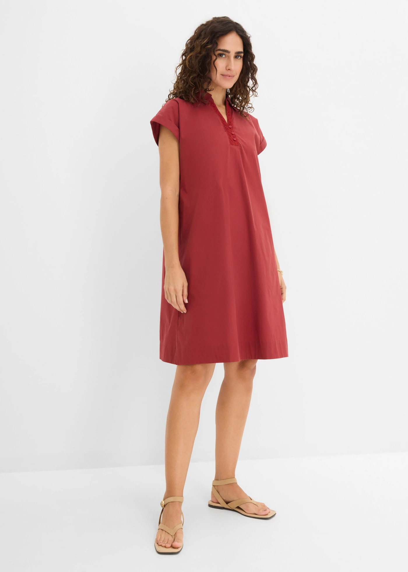 Mini jurk • woestijnrood • bonprix online shop