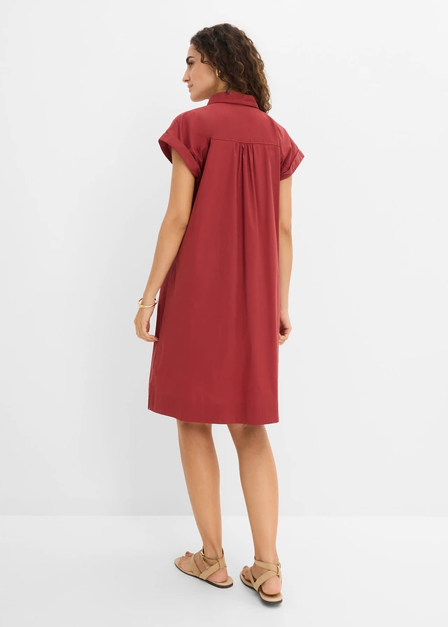 Mini jurk, Kleur: woestijnrood
