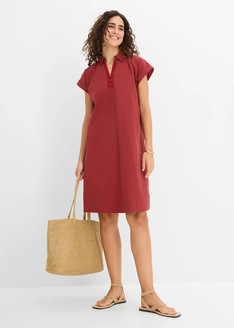 Rochie mini, culoare: roșu oxid
