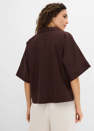 Tuniek van puur katoen • donkerbruin • bonprix online shop