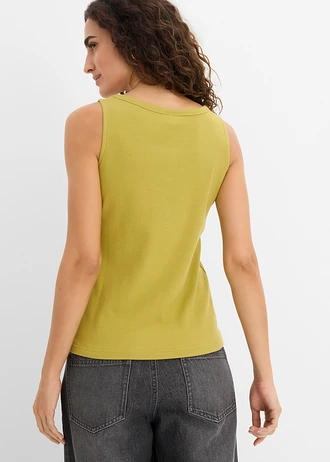 Top côtelé longueur hanches • vert cactus • Boutique bonprix