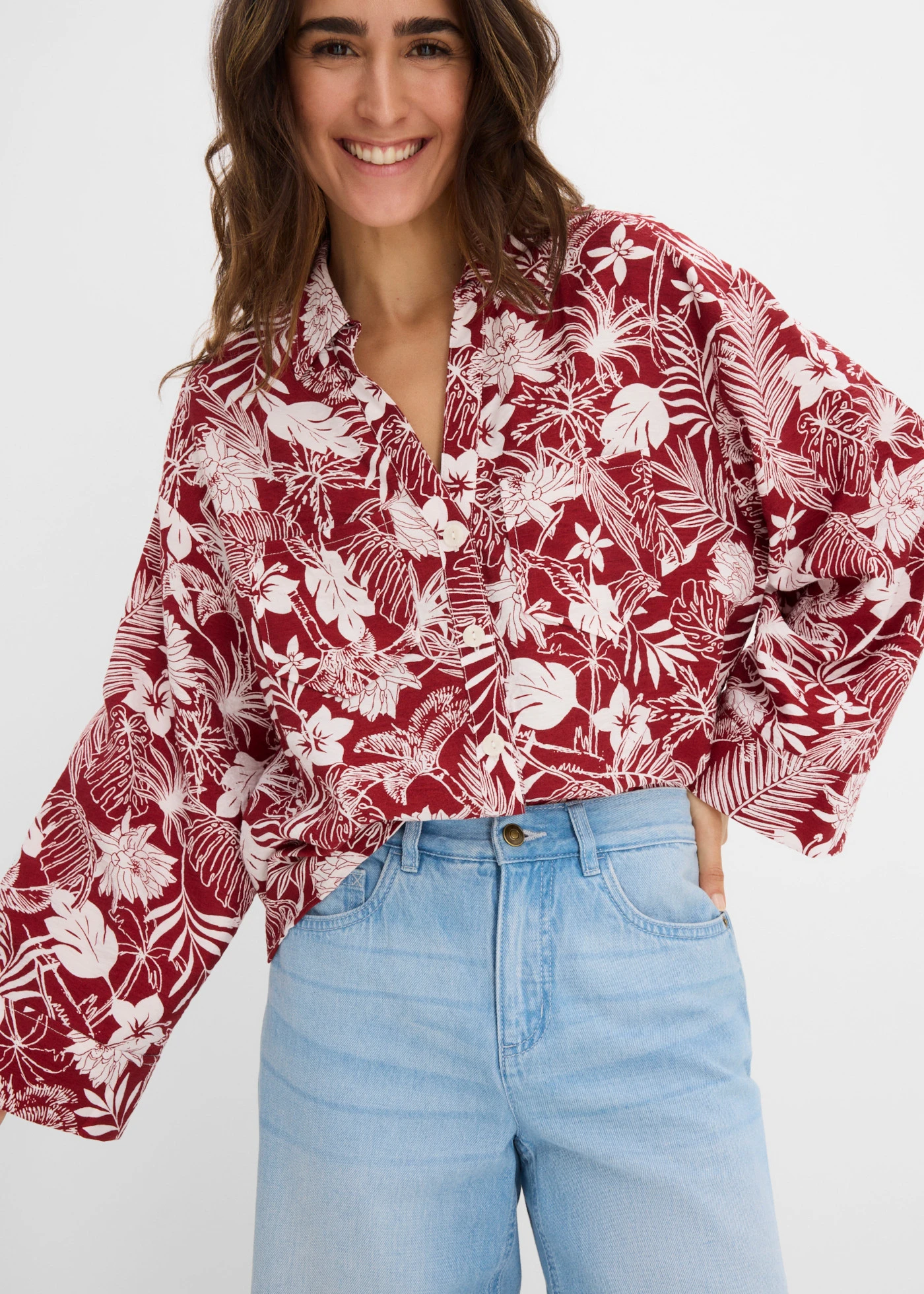 Bermude de blugi Mid Waist, talie comodă • bleu denim uzat • magazin bonprix