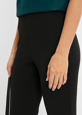 Capri nadrág Punto di Roma anyagból • fekete • bonprix áruház