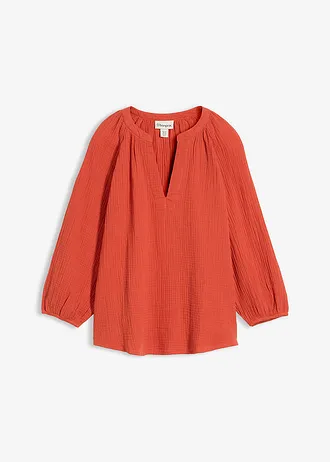 Oversized blouse van mousseline