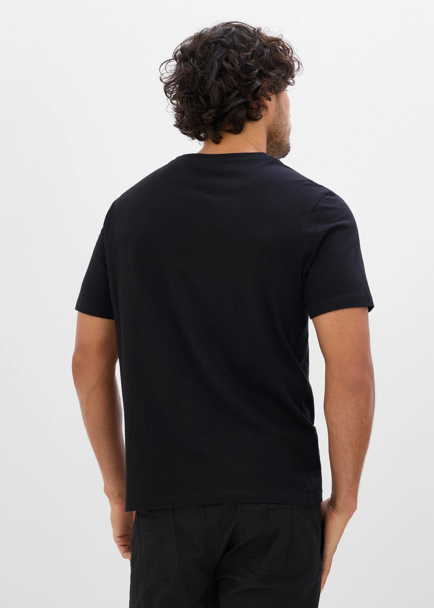 T-shirt van puur katoen • zwart met print • bonprix online shop