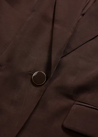 Blazer lejer cu mâneci 3/4 din viscoză • maro închis • magazin bonprix