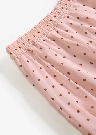 Jupe en mousseline effet froissé • rose cendré-marron • Boutique bonprix