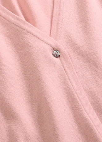 Gilet simple en fine maille • rose cendré • Boutique bonprix