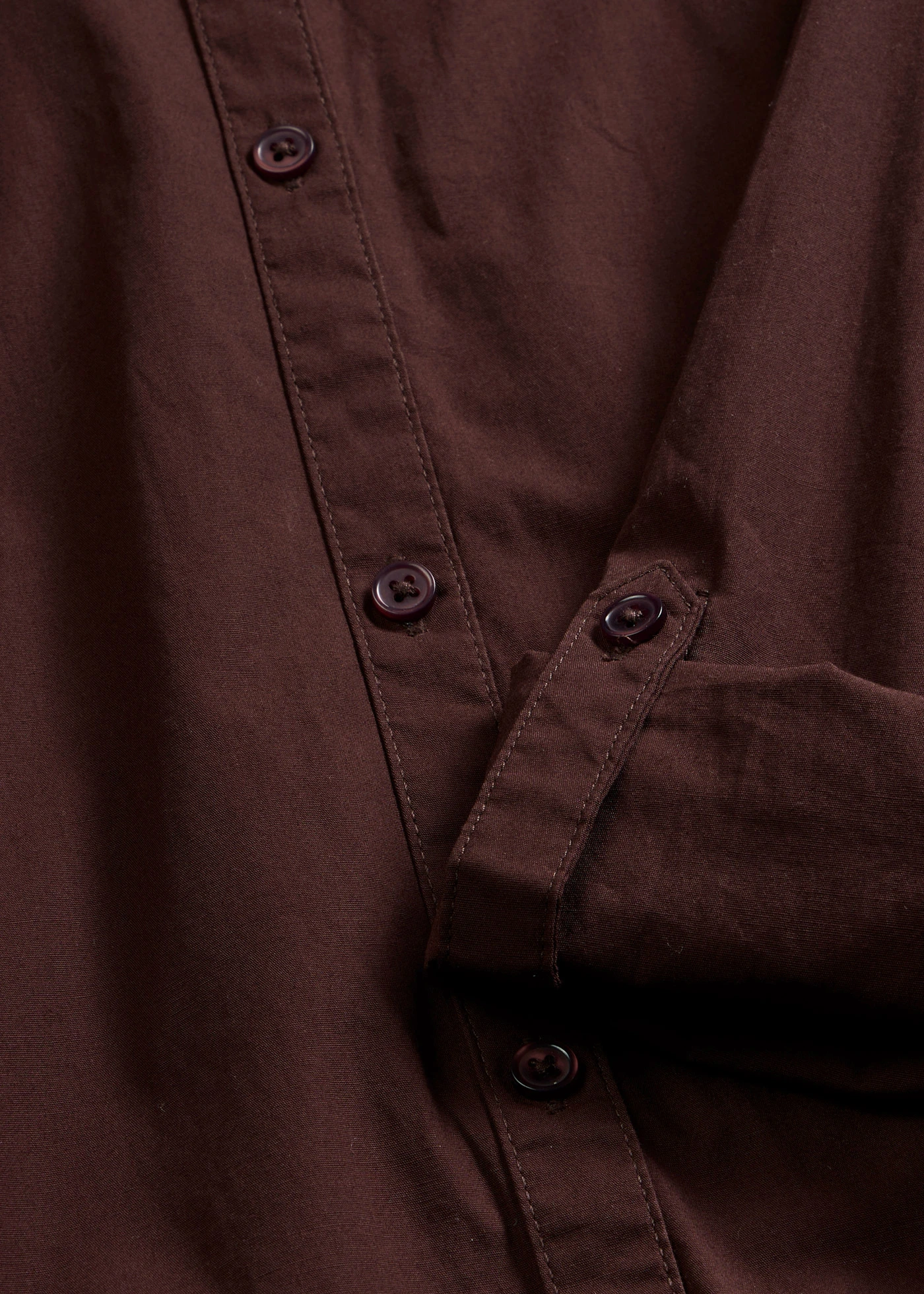 Košilové šaty z bavlněného popelínu • tmavě hnědá • bonprix obchod