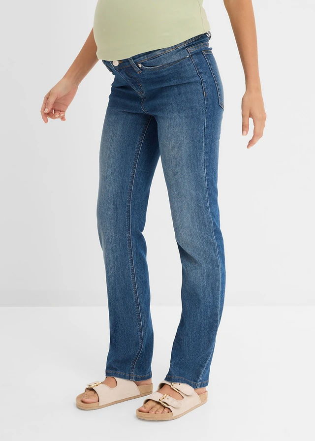 Jean droit pour la grossesse et après • bleu moyen denim • product-page.page-title-suffix