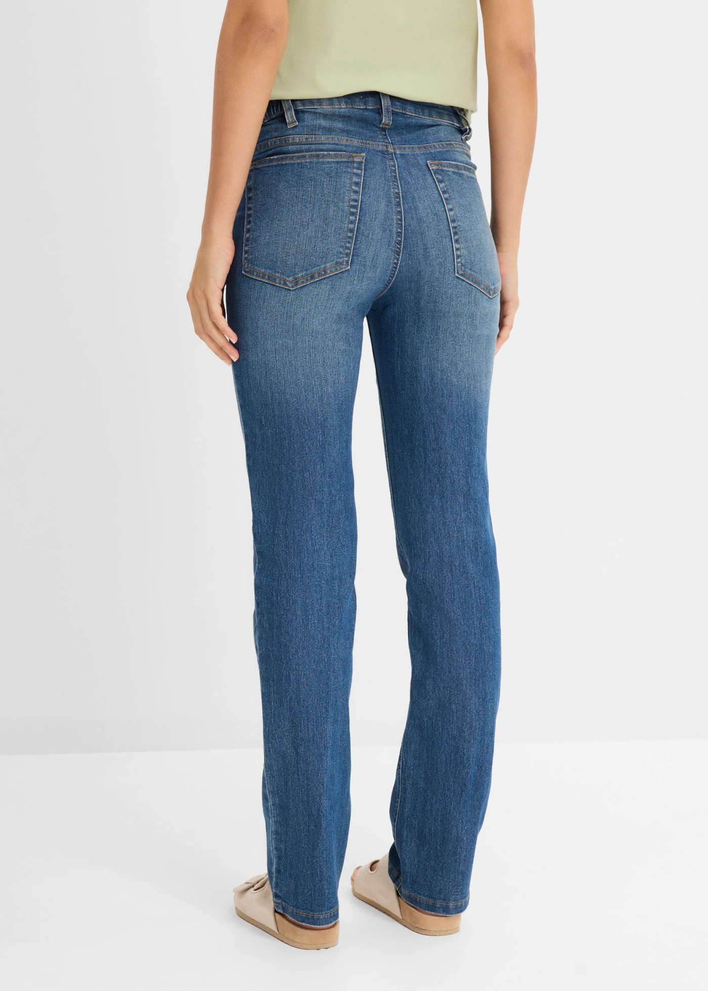 2-in-1 zwangerschapsjeans voor de zwangerschap en daarna, straight • middelblauw denim • product-page.page-title-suffix
