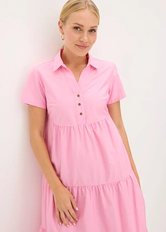 Robe 100% coton avec broderies anglaises • rose • Boutique bonprix