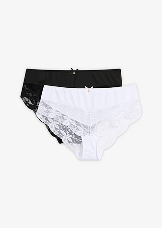 Lot de 2 culottes avec dentelle