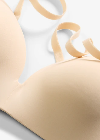 Soutien-gorge à coques, sans armatures ni coutures • beige sable • Boutique bonprix