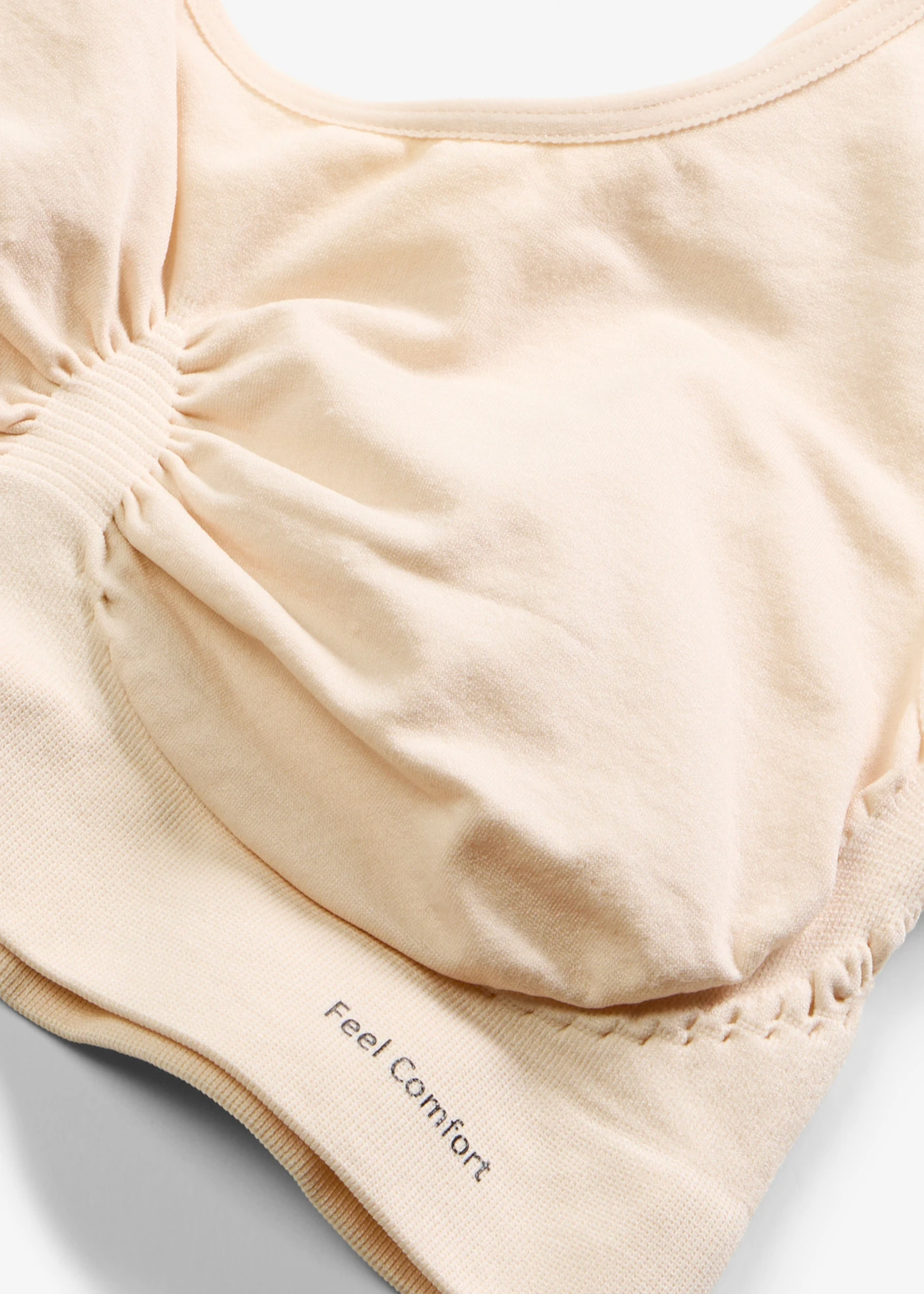 Bezszwowy biustonosz bustier z kolekcji Feel Comfort (2 szt.) • beżowy piaskowy • sklep bonprix