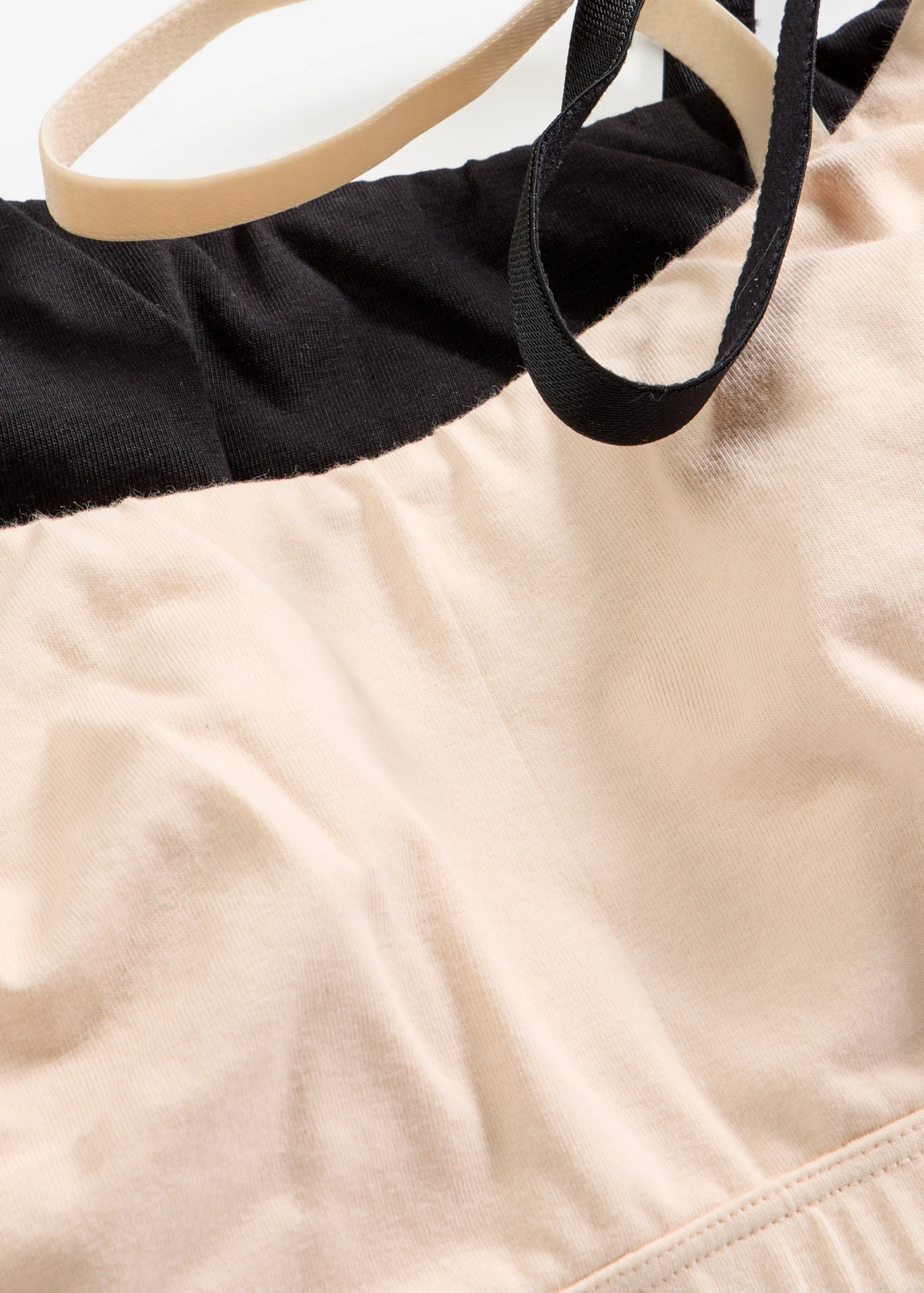 Lot de 2 soutiens-gorge bralette coton sans armatures • noir + beige sable • product-page.page-title-suffix
