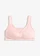 Soutien-gorge grand maintien sans armatures, bretelles rembourrées, Couleur: rose mat
