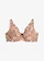 Soutien-gorge minimiseur avec dentelle, Couleur: beige mat-marron foncé