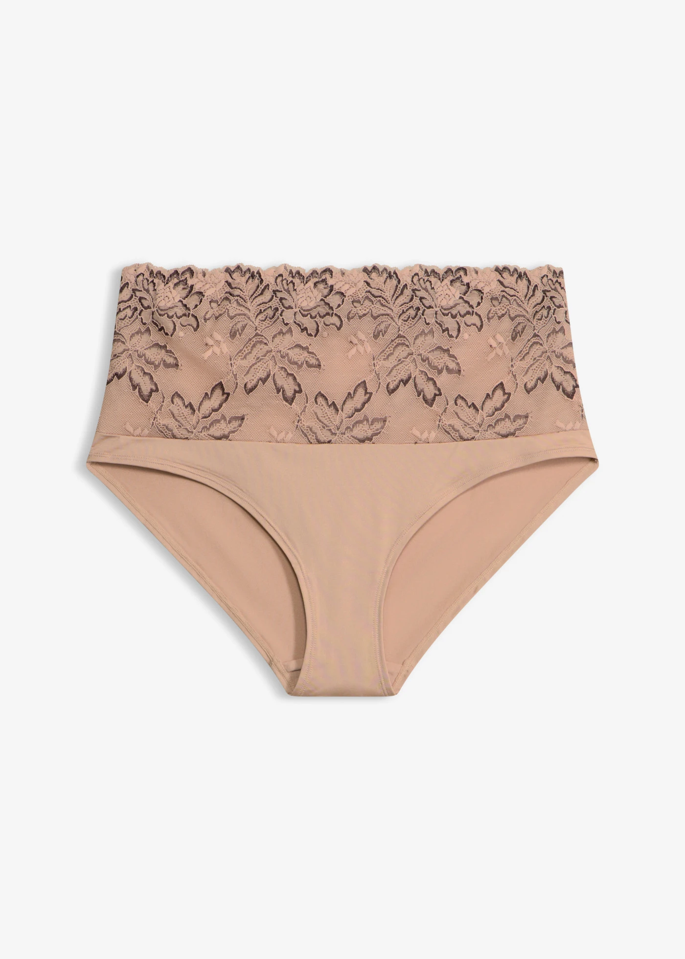 Culotte taille haute avec dentelle • beige mat-marron foncé • product-page.page-title-suffix