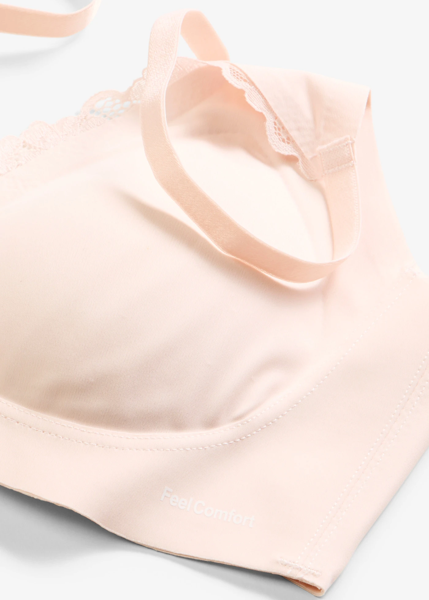 Soutien-gorge Feel Comfort rembourré sans armatures, découpe laser • rose clair • Boutique bonprix