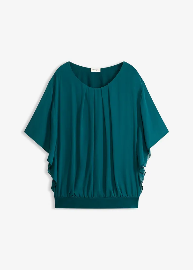 Chiffon blouse met ondershirt
