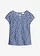 Kanten blouse, Kleur: rookblauw
