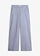 Wide leg broek met stretch, Kleur: rookblauw