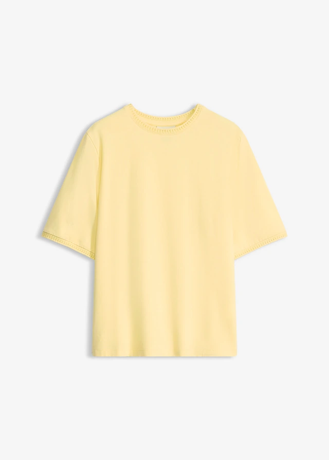 Shirt met kanten rand