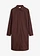 Robe-chemise en popeline de coton, Couleur: marron foncé
