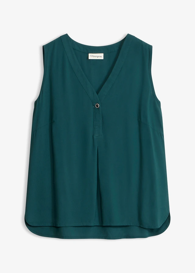 Viszkóz top • mélyzöld • bonprix áruház