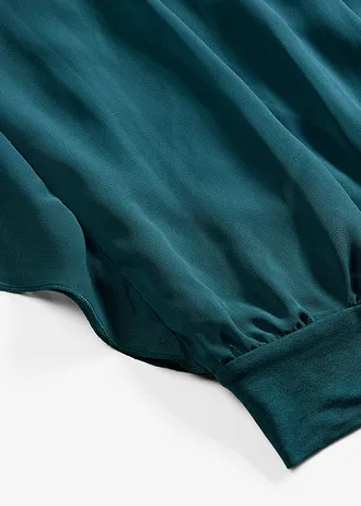 Chiffon blouse met ondershirt • diepgroen • bonprix online shop