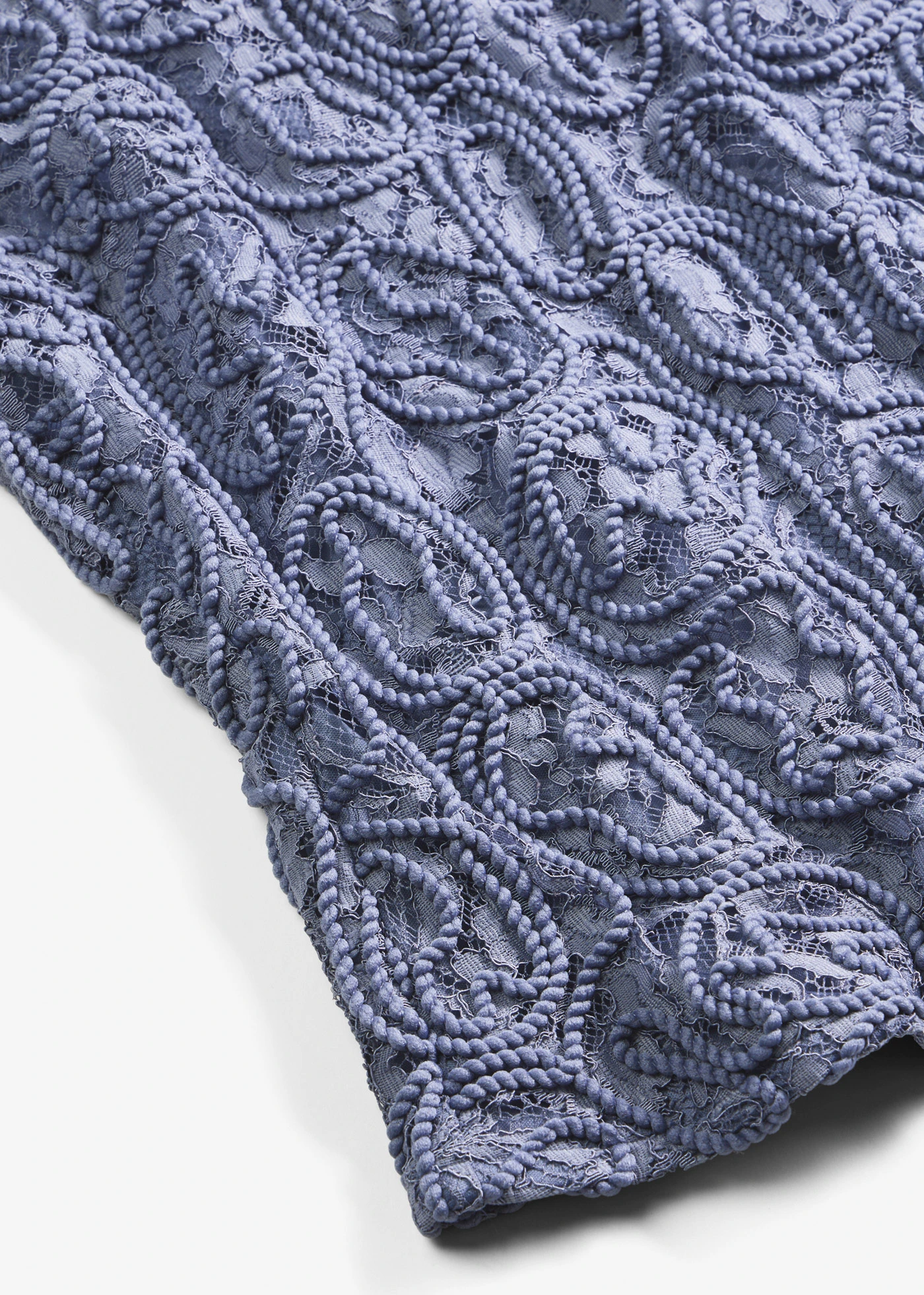 Blouse manches courtes en dentelle • bleu fumé • Boutique bonprix