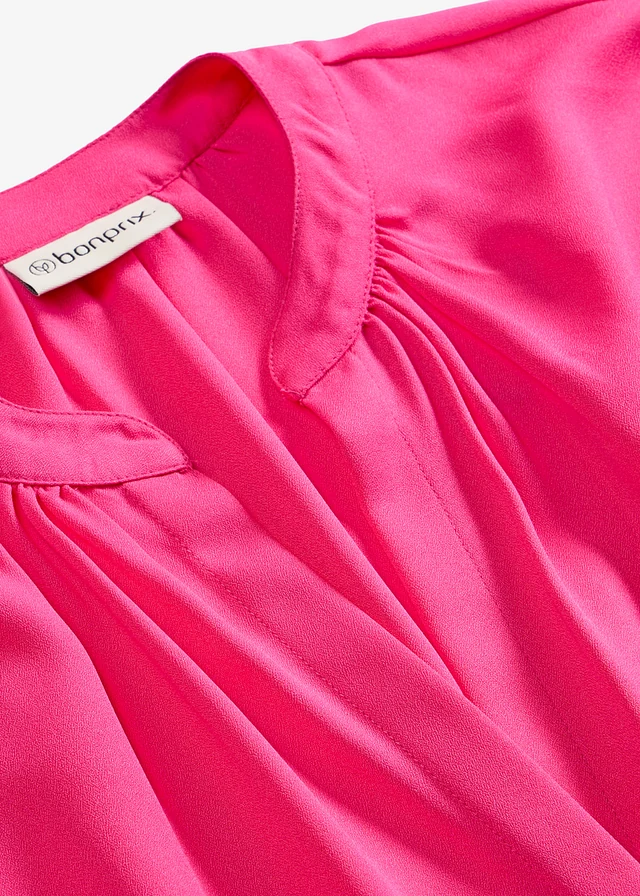 Blouse met korte mouwen en blinde knoopsluiting • pinklady • product-page.page-title-suffix